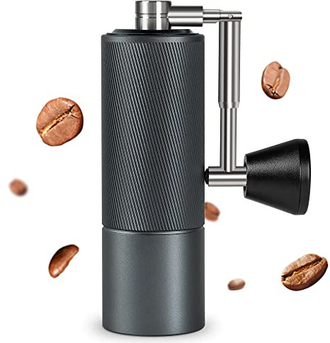 TIMEMORE C2 Fold, Molinillo de Café Manual, Molinillo de Café Manual con Fresas de Acero Inoxidable y Mango Plegable para Espresso a Prensa Francesa, Gris Oscuro