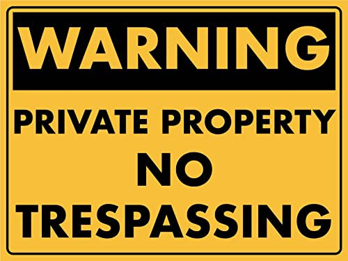 Señal De Advertencia, Advertencia Propiedad Privada Prohibido El Paso Cartel De Advertencia Personalizado Chapa De Metal Retro Cartel De Chapa Para Garaje Oficina,20X30Cm