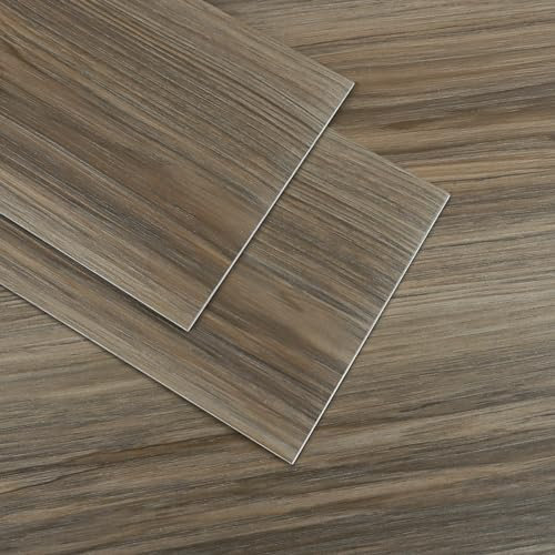 VaryPaper Piastrelle Adesive Pavimento Effetto Legno Marrone 90cmx15cm 20 Pezzi Pavimento PVC Adesivo Mattonelle Adesive Cucina Adesivi per Piastrelle Bagno Linoleum Pavimento Rotolo Soggiorno Scale