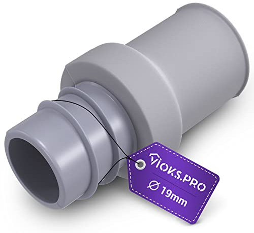 Vioks.pro 19mm Rubber Drain Hose Connector for Washing Machine & Dishwasher