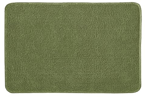 Kleine Wolke Badteppich Meadow Forest 50 x 60 cm | OEKO-TEX zertifiziert, rutschhemmende Unterseite, für Fußbodenheizung, maschinenwaschbar, 100% Polyester