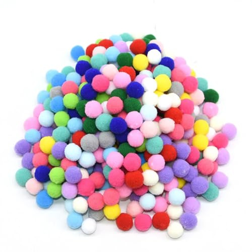 AEIOPRS 800 pcs Plüschball Bastelarbeiten Bälle zum Basteln Ostern Weihnachten Kinderbälle lustige DIY Kreativbasteleien in Farbe