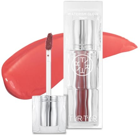 TIRTIR Waterism Tinted Lipgloss Kiss Ready Lipgloss 12H, Langanhaltend, Nicht Klebrig, Natürlicher, Getönter Glanz, 0,14 Fl Oz (1 Stück), 02 Merry Coral