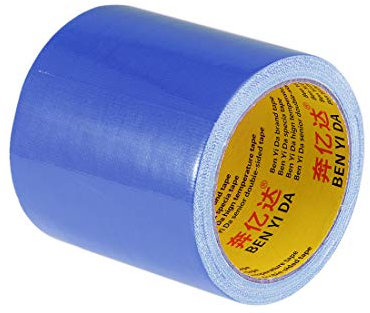 QQYDZSW Stark haftendes Klebeband, Gewebe-Panzerband, einseitiges Klebeband, feuchtigkeitsbeständig, for Handwerk, Heimwerkerarbeiten, Reparaturen, 33 Fuß x 4 Zoll (L x B), blau