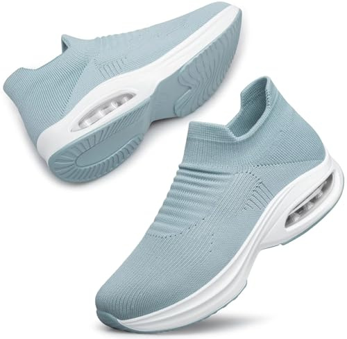 ADQ Zapatillas Deportivas Mujer Zapatillas Casual para Mujer Slip On Sneakers con Air Cushion Support sin Cordones 43 EU