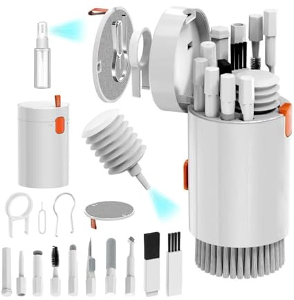 Gissroys 20 In 1 Keyboard Cleaning Kits Multifunction Cleaner Kits For Earbuds Cellphones PC Screen Camera Lens Electronics Devices