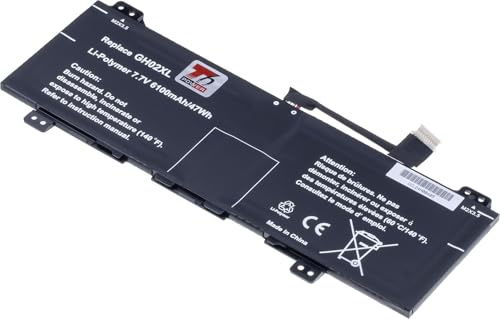 T6 Power Batteria per laptop Hewlett Packard, numero articolo GH02XL, Li-Poly, 7,7 V, 6100 mAh (47 Wh), nero