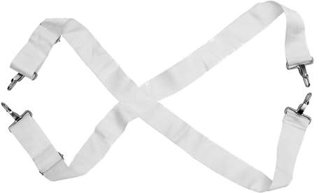 Verstellbarer in Marschtrommel Nylon für Gurt Drum Snare Weiß | Ersatz für Alten oder Defekten Riemen, Sichere Befestigung, Passend für Männer und Frauen