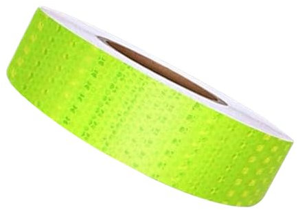 Ruban réfléchissant – Adhésif haute visibilité 5 cm x 10 m imperméable adhésif fluorescent signalisation danger voiture camion d'urgence extérieur