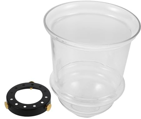 SOLUSTRE Abat-jour Verre Transparent Cloche Remplacement Pour Lampe Suspendue Applique Murale Ventilateur De Plafond