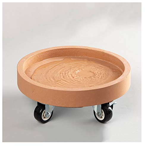 Plateau robuste avec roulettes universelles – Chariot à palettes avec freins, idéal pour les jardinières de jardin et le rangement des soucoupes, rouleau de plantes