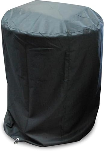 Funda protectora redonda grande de poliéster resistente a la intemperie, esencial para parrillas al aire libre, 90 cm x 120 cm, mantiene la barbacoa a salvo de la lluvia, el sol y el polvo