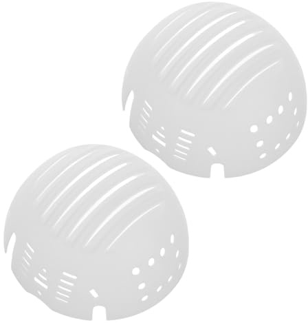 HOLIDYOYO 2pcs White Pe Shell Safety Bump Cap Inserts, Baseball Cap Liner Shapers for Head Protection in Industrial Work Safety