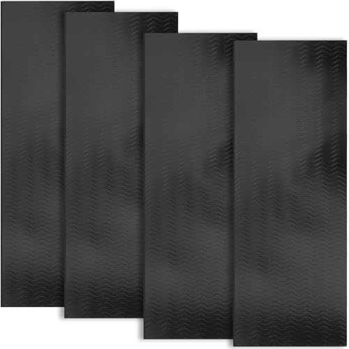 Lot de 4 patins antidérapants autocollants en silicone antidérapant 10 cm x 27 cm x 1,5 mm pour pieds de meubles, pieds de chaise, tables, canapés