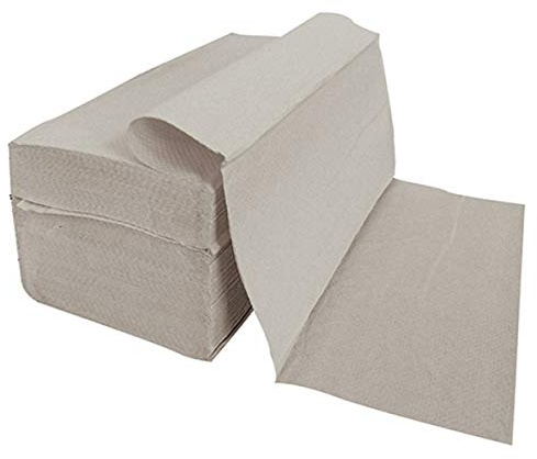 5000 Stück Papierhandtücher Natur 25x23 cm ZZ-Falz recycling