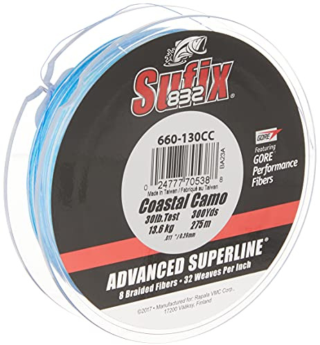 Sufix 832 Braid 15 lb Coastal Camo - 300 Yds