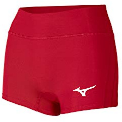 Mizuno Kvinnor Apex 2,5 tum Inseam Volleyboll Kort Röd S