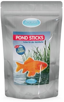 AQUARIS Pond Sticks für Teichfische 560 g / 7 L – schwimmendes Teichfutter für Teichfische & Goldfische, leicht verdaulich, trübt das Teichwasser nicht – leicht verdaulich, trübt das Teichwasser nicht