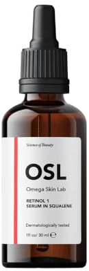 Retinol 1 in Squalen-Serum, 30 ml – sanftes Anti-Aging-Retinol-Serum für das Gesicht und Hyaluronsäure-Serum – angereichert mit Vitamin E und 1% Retinoid-Serum