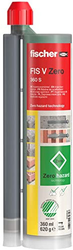 fischer Injektionsmörtel FIS V Zero 360 S, umweltschonender Universalmörtel, wetterfester Mörtel für den Innen- und Außenbereich, Mörtelmasse für Lasten in allen gängigen Baustoffen, 360 ml