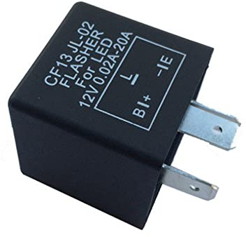 通用 Automatisch 3-Polig Flasher Blinkrelais Schwarz RELAY Relais B.L.E Type 12V 0,02-20A Durchsteckmontage Kupfer Arbeitskontakt 81499031