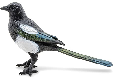 Papo - Tierfigur - Elster, Schelmischer Vogel des Landes, Kinderspielzeug ab 3 Jahren - Erforschung der geflügelten Tierwelt und Erlernen von Tierverhalten