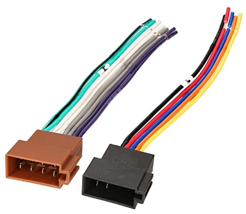 Audioproject A214 - Autoradio Radioadapter ISO Buchse - offene Enden Strom + Lautsprecher Kabel Universal kompatibel mit VW Opel Ford