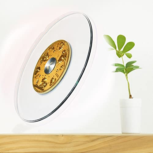 BIRLD Lazy Susan Rotating Esstisch Drehteller Transparent Drehteller Aus Glas, 70/80/90/100cm Rund Drehplatte Für Küche Schwerlast Servierplatte (Size : 70cm/27in)