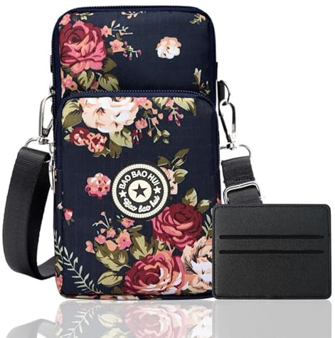 IJHYGD Handytasche Zum Umhängen Mit Geldbörse für Damen und Mädchen - Handy Umhängetasche Mit Karte Tasche