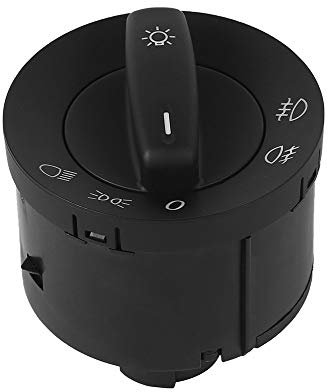 Car Headlight Switch Autoscheinwerfer-Nebelscheinwerferschalter, Scheinwerferschalter, Autozubehör, passend for Volkswagen, passend for VW Golf 4 Mk4, passend for Polo, Auto-Styling Headlight Switch