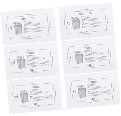 VILLCASE Aktenvernichter 12 Tragbare Ölpapiere Für Eine Effiziente Wartung