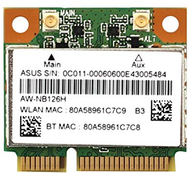 Kuuddker para AzureWave AW-NB097H AW-NB100H AW-NB126H AR3012 AR5B225 Half Mini PCI-E WiFi BT4.0 WLAN Tarjeta InaláMbrica