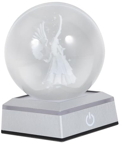 Homoyoyo Decorativa con Bola De Cristal Lámpara De Escritorio Decoración para Habitación