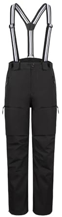 Pioneer Camp - Pantaloni da sci da uomo, con sospensioni, con bretelle, pantaloni da neve, da snowboard, da esterno, XL