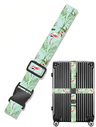 MOPZIJA Gurte zur Befestigung von Koffern, Sicherheitsgurt, verstellbarer Schnellverschluss, Markierung von Gepäck