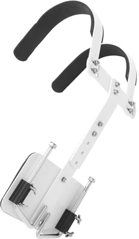COOPHYA Verstellbarer Marschtrommel Aluminium Rückrahmen mit Weißem Trommelgurt und Schulterpolster Leicht zu Tragen und Einfach zu Montieren für Snare Drum