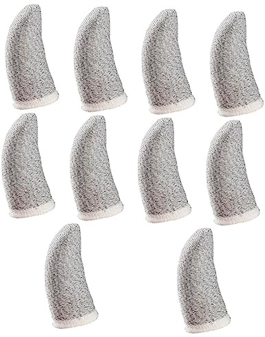 TOVINANNA 2 Sätze Spiel Beständig Arm Zehe Fingerlos Knöchel Daumenstabilisator Schutz Elektrische Handschuhe Halter Schild Gebrochene Fingerstütze Silberne Faser 10 Stück * 2