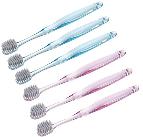 Holibanna 6pièces Brosse à Dents Pour Adulte Lot De Brosses à Dents à Poils Brosse à De Voyage Pour Maison Nettoie Profondeur Et Douceur