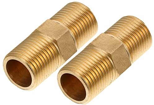 HIAKDOFT 1 Set Connettore A Filo Snug comodità Adattatore Filettato Raccordo Maschio Kit Valvola Raccordi Linea Acqua Camper Raccordi per Tubi Flessibili da 1/2 Pollice Rame Golden 2 Pezzi