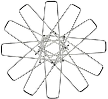 AQS INTERNATIONAL Galvanized Garden Pegs - Heavy Duty 6 U-Shaped Steel Ground Stakes for Weed Control Membrane, Artificial Grass, Landscape Fabric, Tents - Rust-Proof & Weather-Resistant (50 Pack)