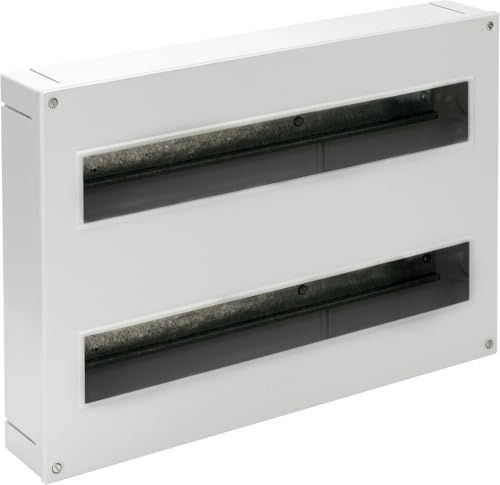 Verteilerkasten für bis zu 38 Elemente mit Estrich, ideal für Elektroinstallationen und Schaltungsmanagement.