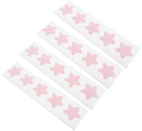 WOFASHPURET 20piezas Curita Creativa Forma de Estrella Vendaje Punta Dedos Vendaje para Heridas Pequeñas Color Rojo para Pieles Delicadas y Uso Diario