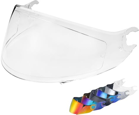 Visiere Casque pour Shark D Skwal - Skwal 2 Spartan,Plein Visage Moto Casque Pare-Brise Visière,Remplacement de Visière de Lentille de Casque de Bouclier de Vent de Moto. (Clair)