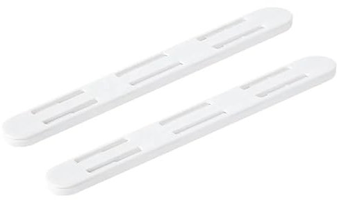 Glissières de tiroir à roulement à billes robustes Lot de 2 glissières blanches for tiroirs, rails coulissants for poubelles, for cuisine, chambre à coucher, placard, rail coulissant, tiroir, panier,