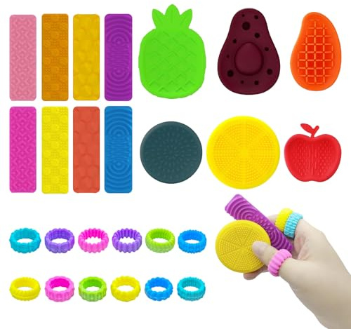 IETWATE 26 stycken fidgetleksaker för barn vuxna, antistress leksaker för vuxna, adhs hjälpmedel skola, multifunktionell silikon sensoriska leksaker för att minska stress, autism ångest