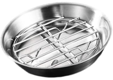Gralara Brat- und Grillset mit Backblech, Rost aus Edelstahl 304 für Fischgerichte, Mehrfarbig, 12cm