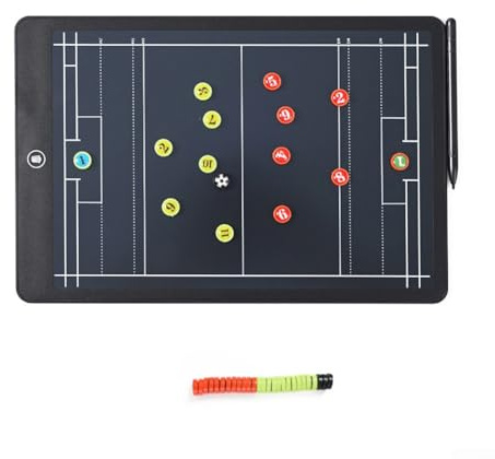 Elektronisk fotbollsträningsbräda LCD, magnetisk strategibräda med klistermärken för fotboll, basket, volleyboll, tennistränare (vattenboll)