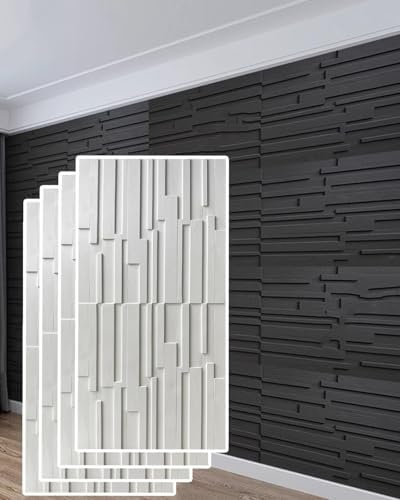 Panneaux muraux 3D pour décoration intérieure, revêtement mural acoustique en panneau PU, pour salle de bain, balcon, chambre à coucher, salon – Surface concave-convexe