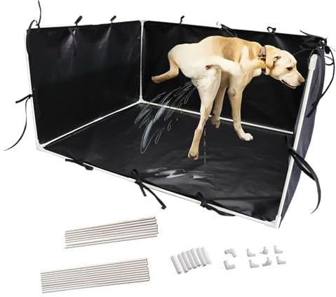 Support mural pour urinoir pour chiots à bord haut, support pour coussins d'uriner pour chiots à parois hautes pour bouledogue français Corgie