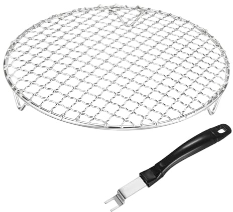 M METERXITY 2-Pack Cooling Rack 9.1 Round 201 Stainless Steel, Silver